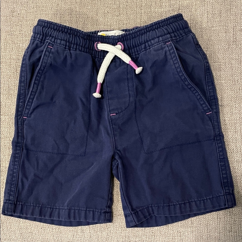 Mini Boden pull-on drawstring shorts, size 3, color college navy